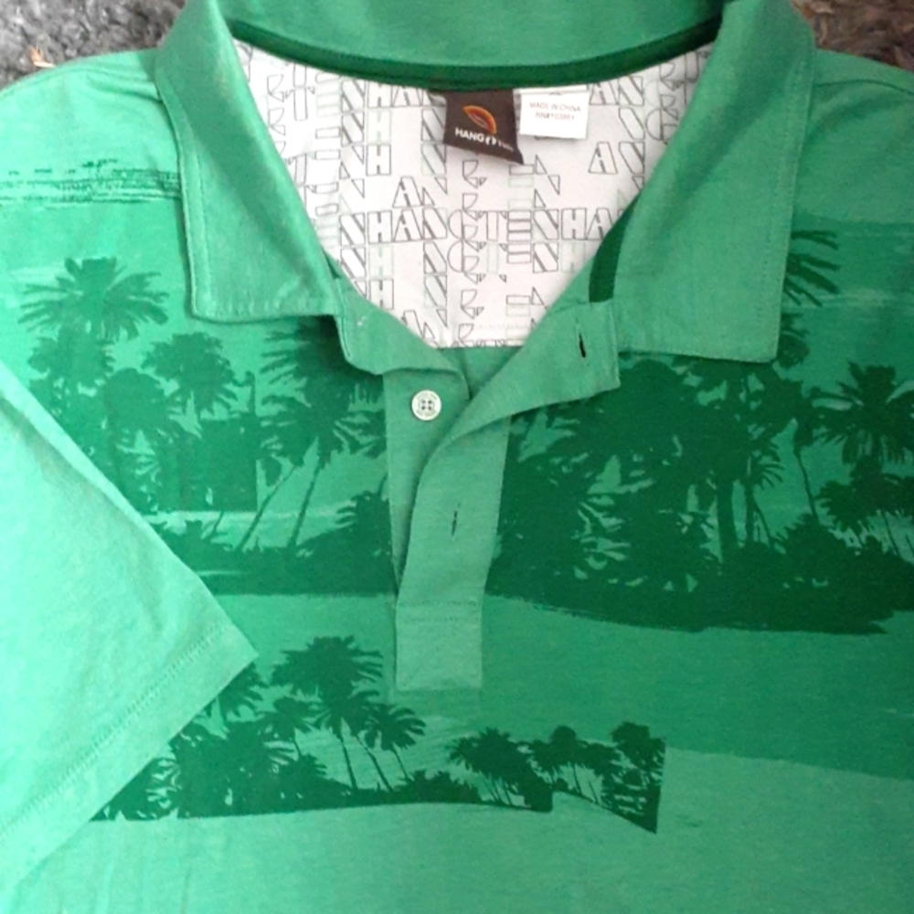 Mens Hang ten polo t-shirt